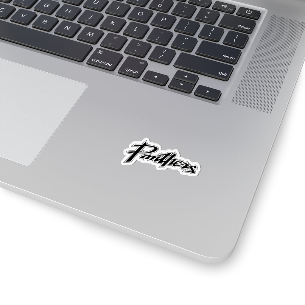 Panthers Script Kiss-Cut Sticker — Team Logo Decal for Laptops, Water Bottles & Gear