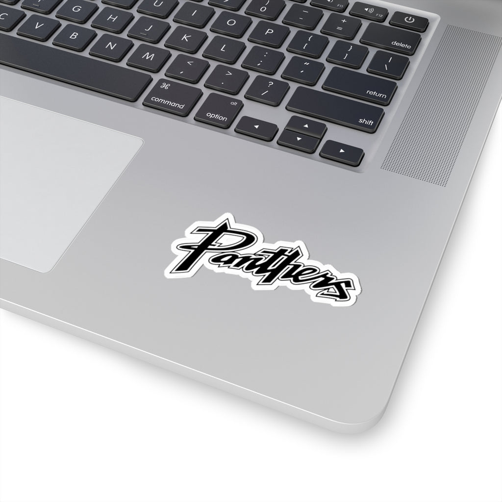 Panthers Script Kiss-Cut Sticker — Team Logo Decal for Laptops, Water Bottles & Gear