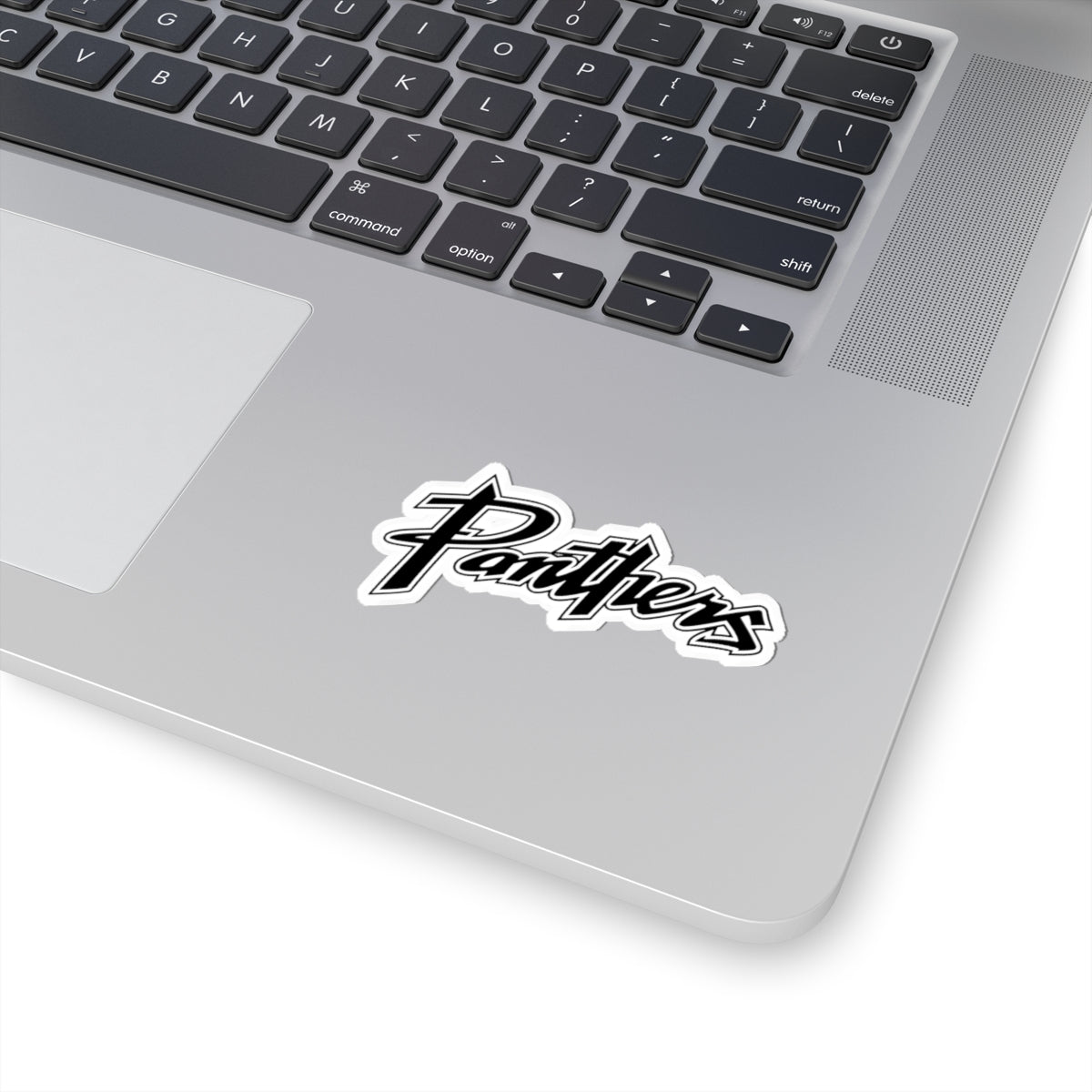 Panthers Script Kiss-Cut Sticker — Team Logo Decal for Laptops, Water Bottles & Gear