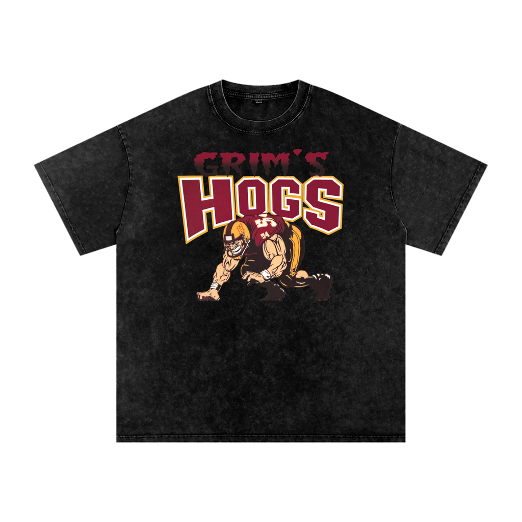 Grimʻs Hogs Oversized Cotton T-Shirt