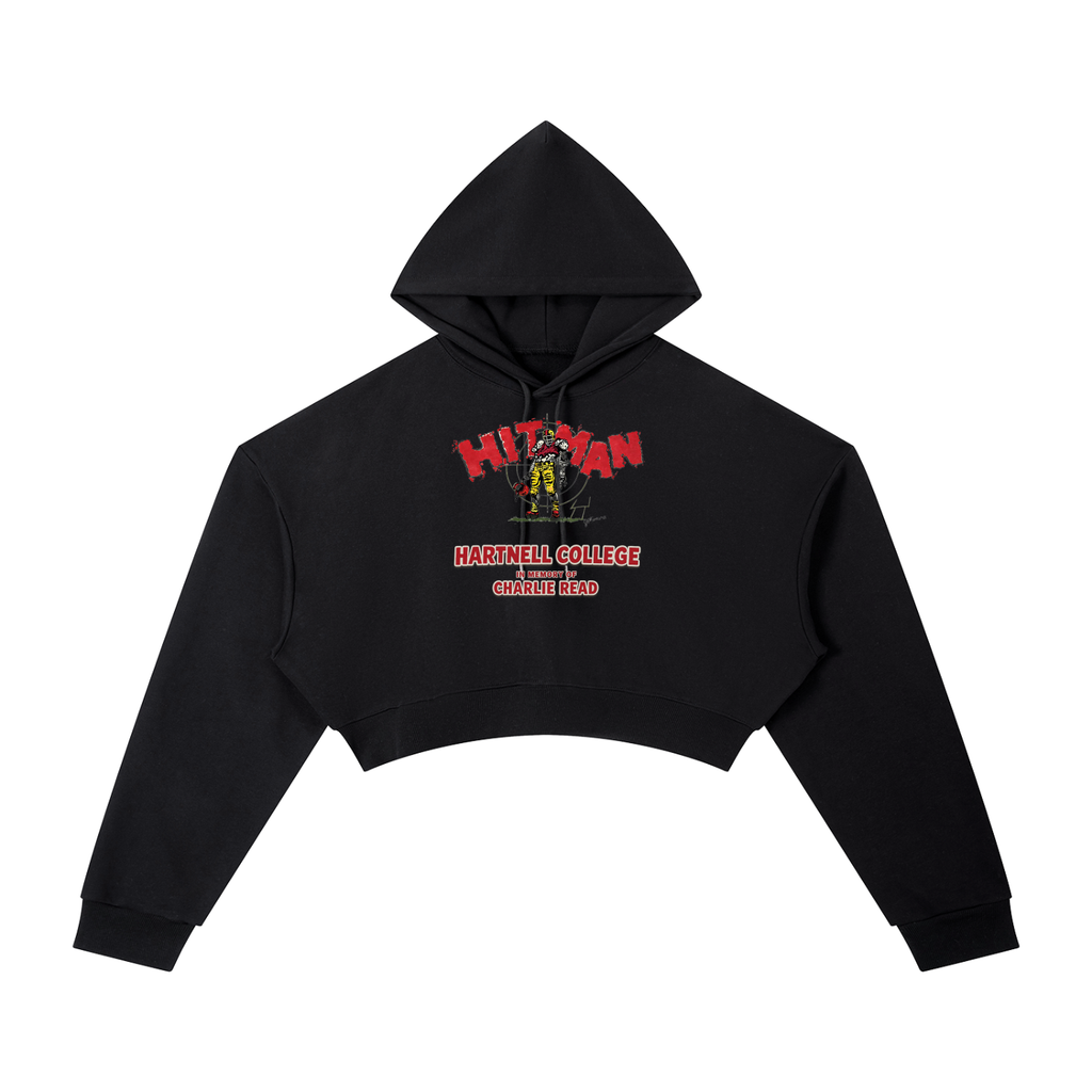 Womens Hitman Cropped Hoodie