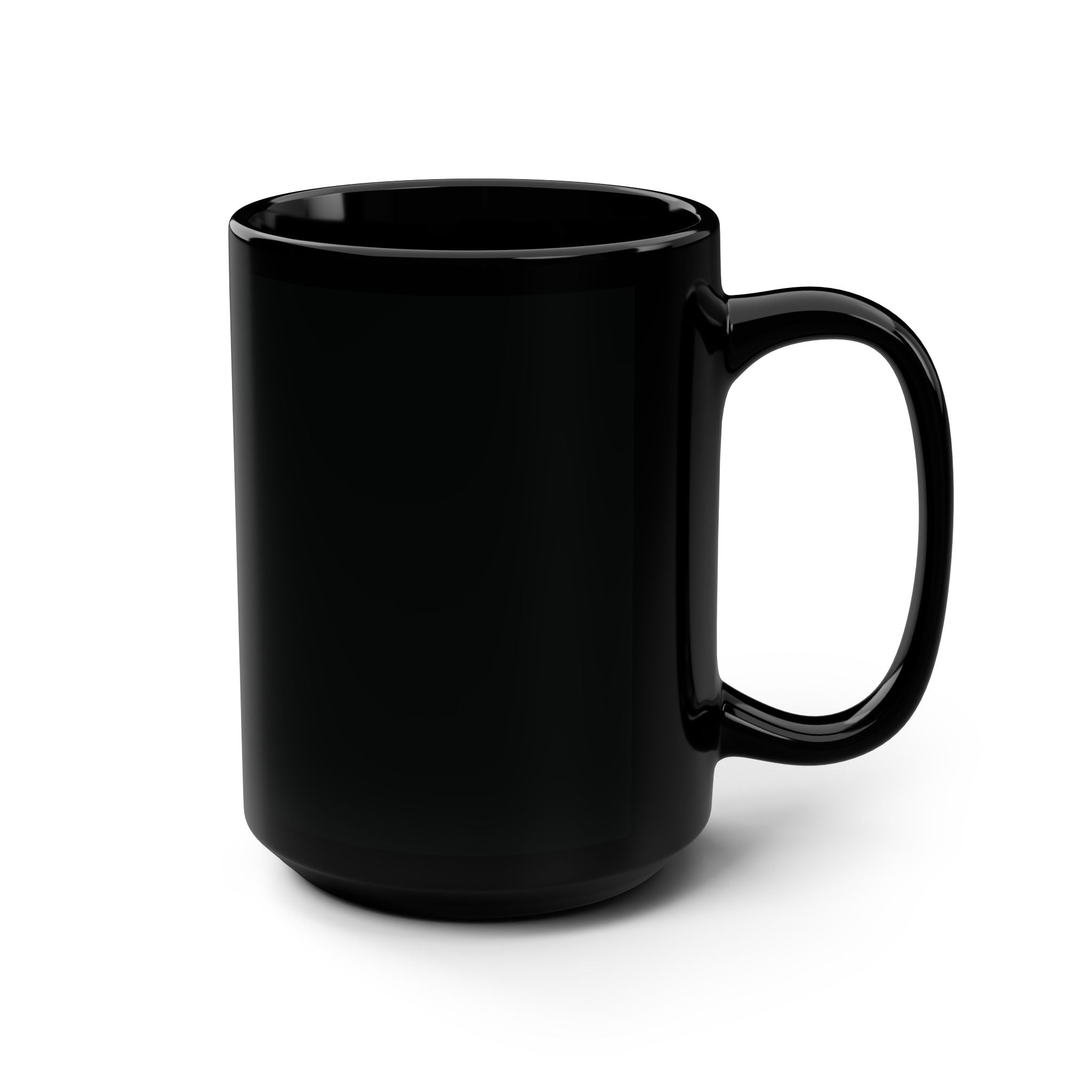 Black 15oz Mug — Gothic "Mob" Lettering Coffee Cup
