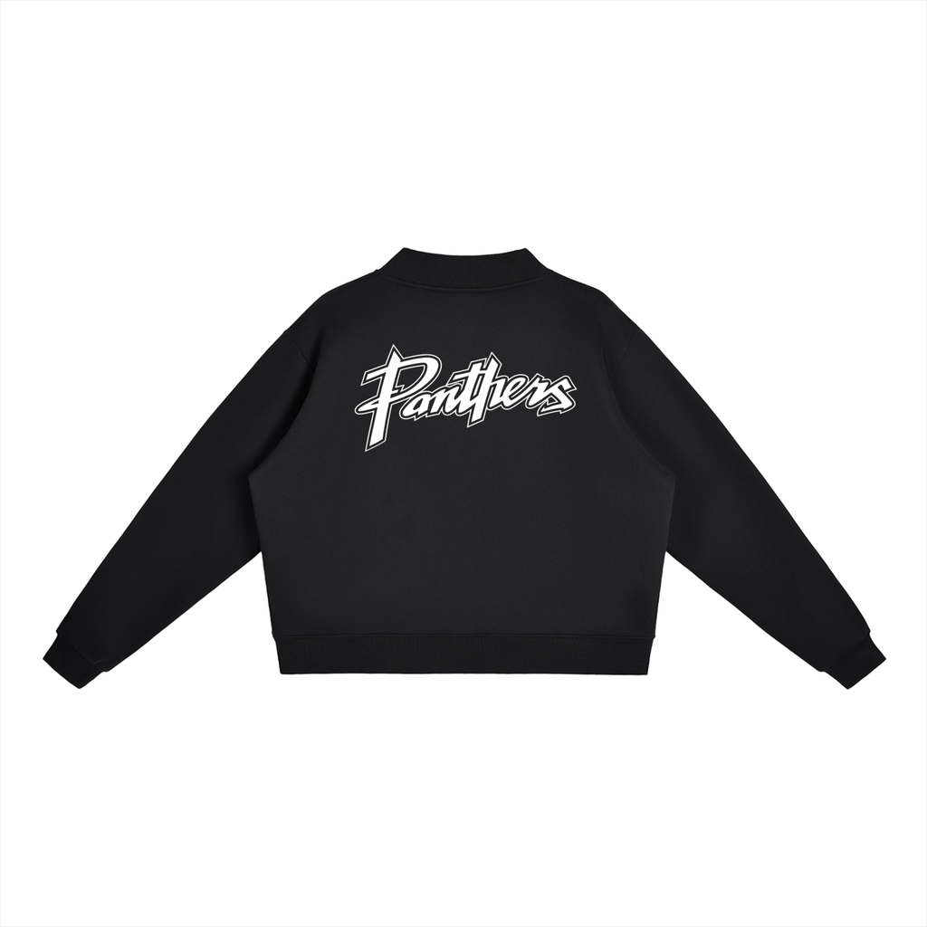 Womens Hmob Cursive Fleece Mock-Neck Crew Sweatshirt