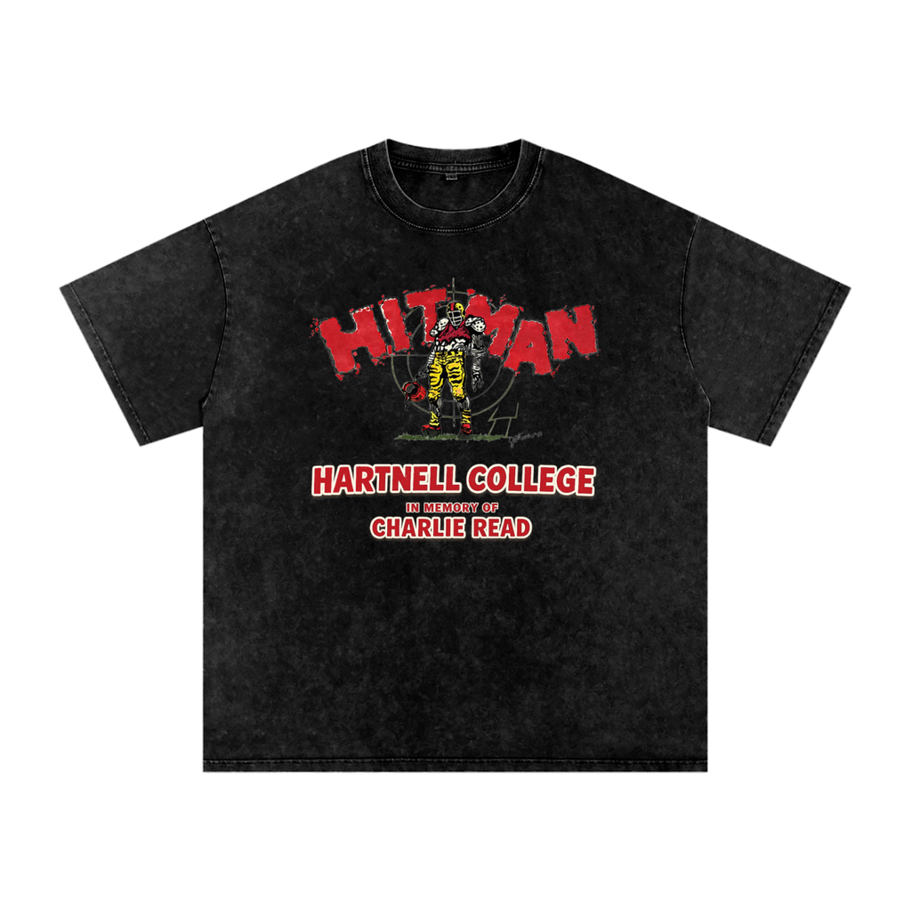 Hitman Snow Washed Oversized Cotton T-Shirt