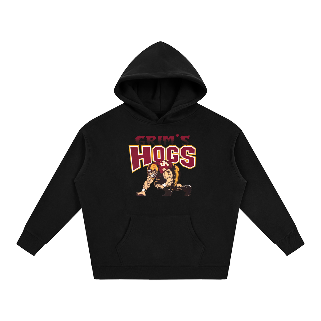 Grimʻs Hogs Oversize Fleeced Hoodie